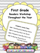 Readers Workshop Units 1–4 Yearly Lesson Plan Bundle First Grade